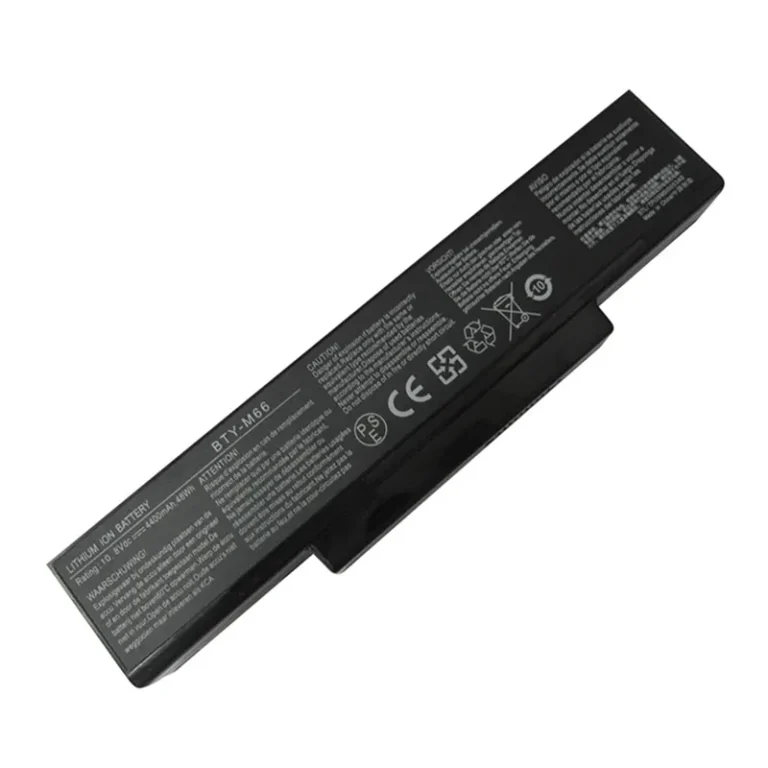 Premium BTY-M66 replacement battery for MSI MegaBook M655 M660 M662 M670 M677 M740 VR600 CR400 EX460