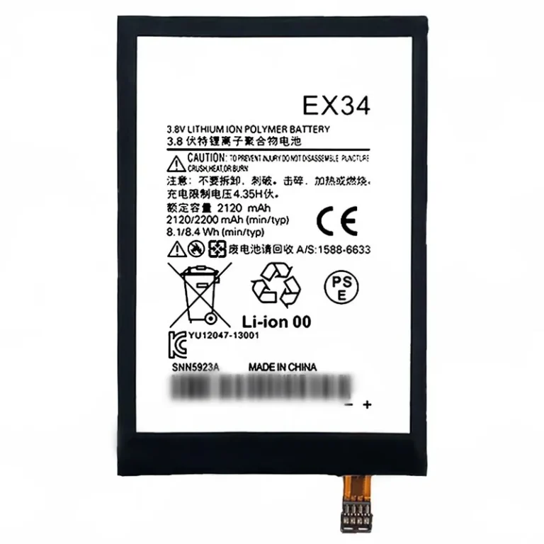 High capacity lithium ion battery replacement for Moto X 1st Gen model Motorola EX34 premium hardware block