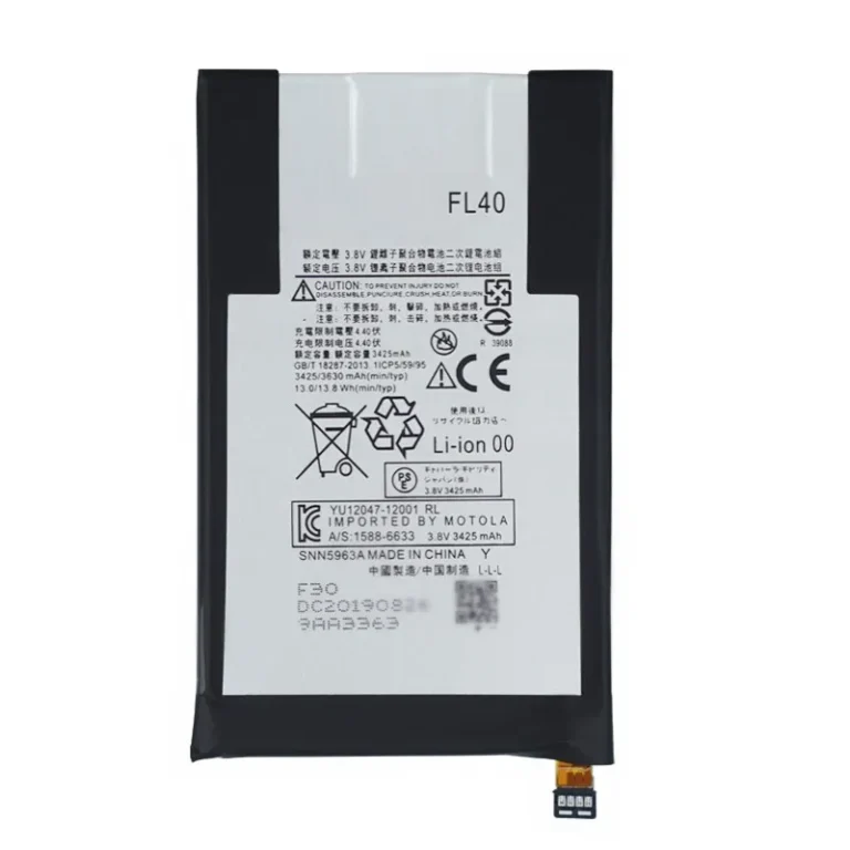 High capacity lithium ion battery replacement for Droid Maxx 2 model Motorola FL40 premium hardware block