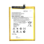 High capacity lithium ion battery replacement for Moto E4 Plus model Motorola HE50 premium hardware block