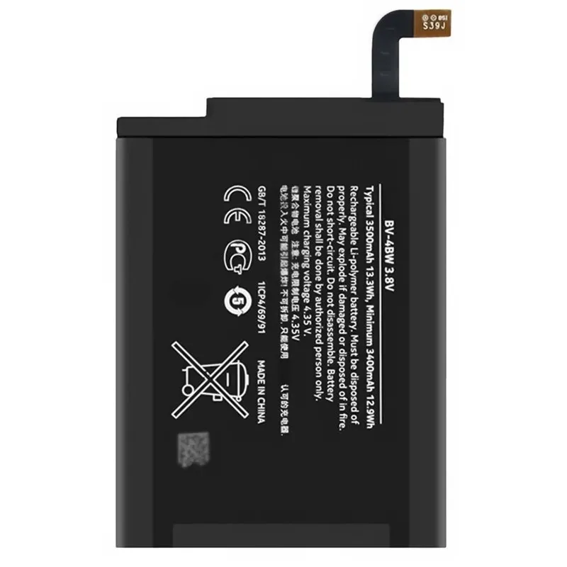 High capacity lithium ion battery replacement for Nokia Lumia 1520 model Nokia BV-4BW premium hardware block
