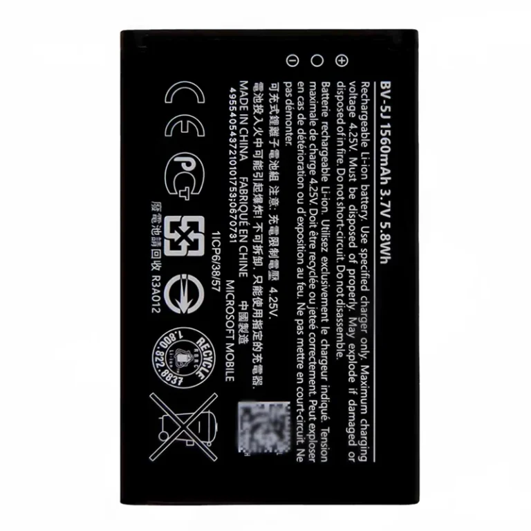 High capacity lithium ion battery replacement for Nokia Lumia 532 model Nokia BV-5J premium hardware block
