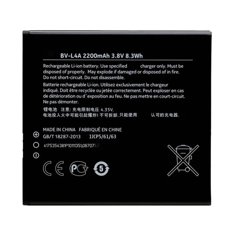 High capacity lithium ion battery replacement for Nokia Lumia 830 model Nokia BV-L4A premium hardware block