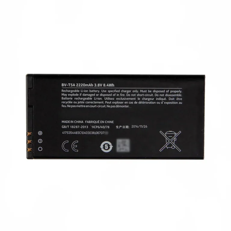 High capacity lithium ion battery replacement for Nokia Lumia 730 model Nokia BV-T5A premium hardware block