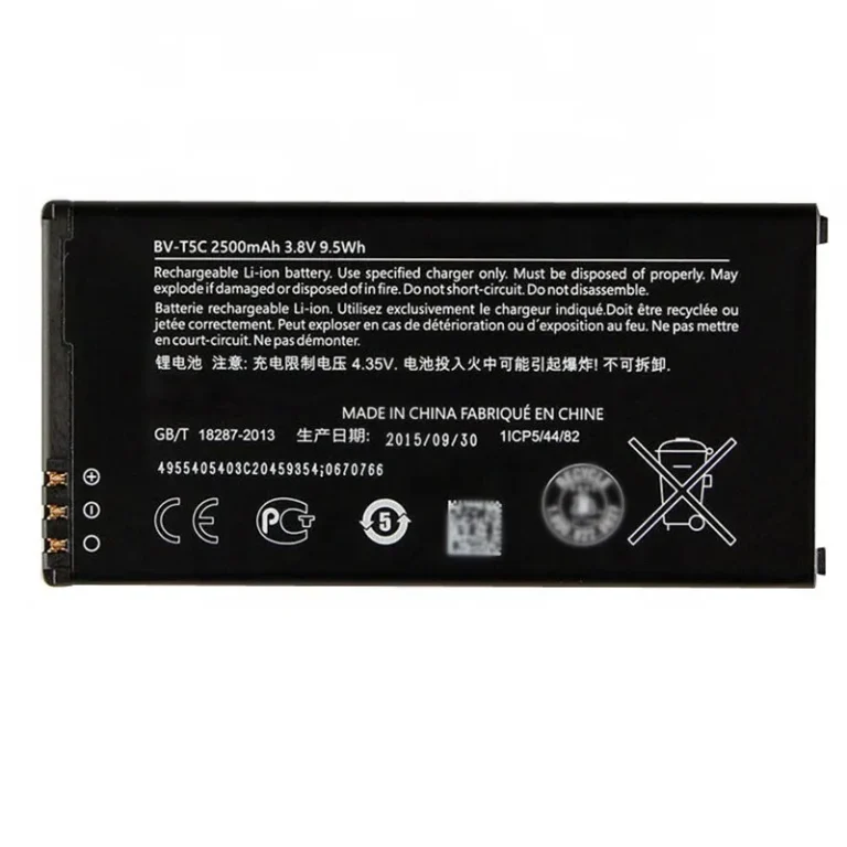 High capacity lithium ion battery replacement for Nokia Lumia 640 model Nokia BV-T5C premium hardware block