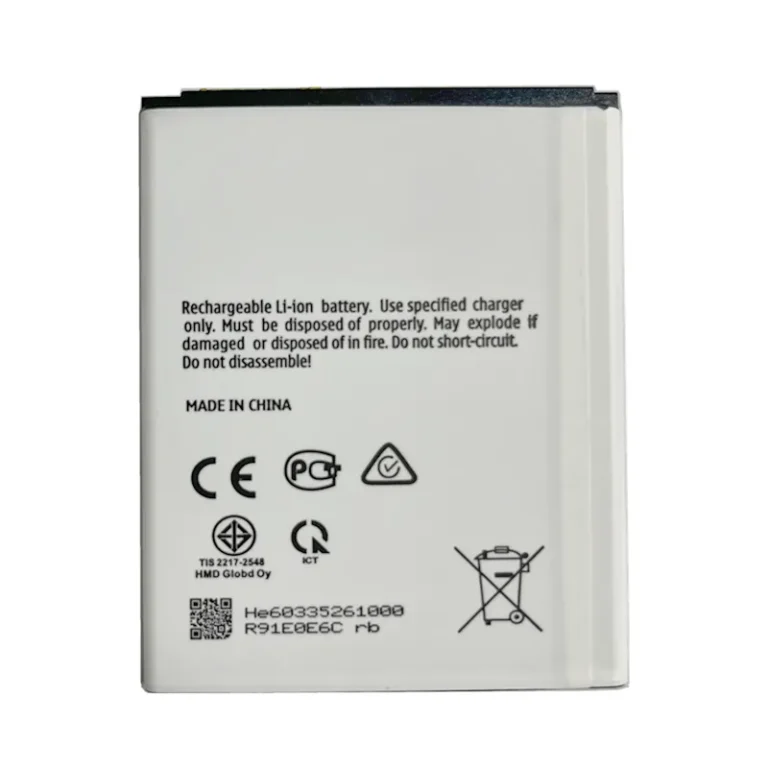 High capacity lithium ion battery replacement for Nokia C1 2nd Edition model Nokia WT141 premium hardware block