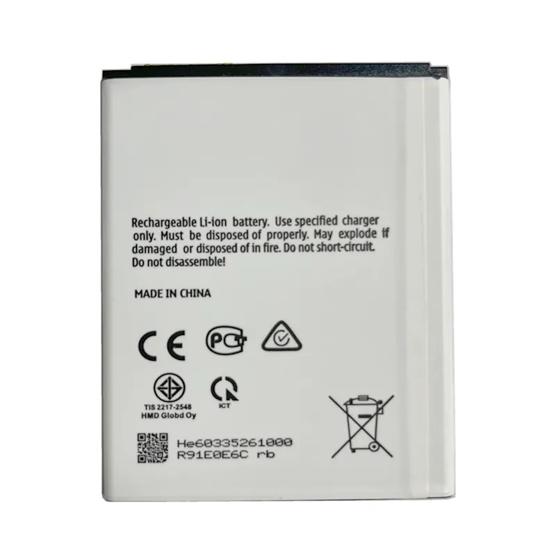 High capacity lithium ion battery replacement for Nokia C1 2nd Edition model Nokia WT141 premium hardware block