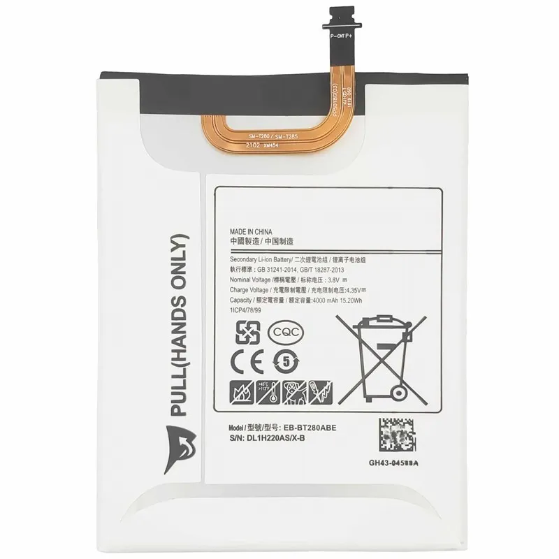High capacity replacement battery EB-BT280ABE for Samsung Galaxy Tab A 7.0 Inch 2016 SM-T280 wholesale supply