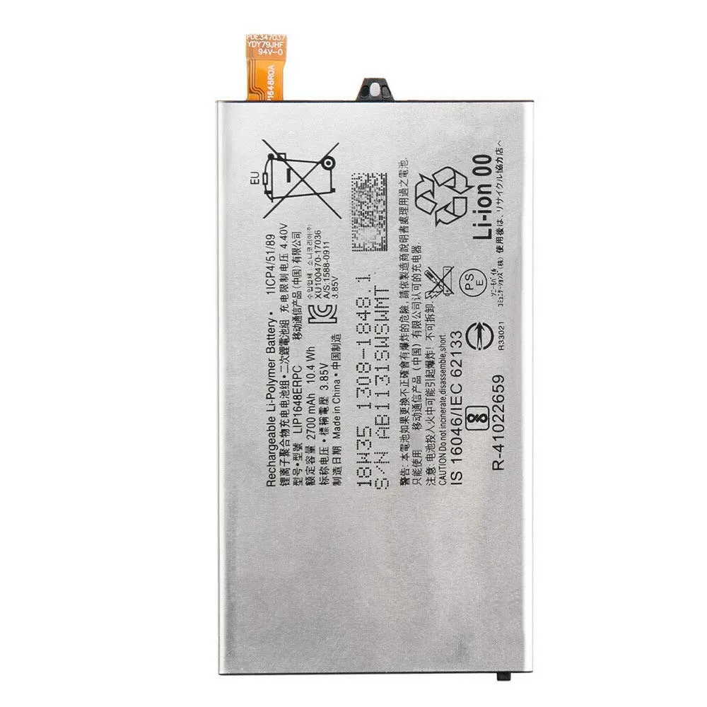 High capacity lithium ion battery replacement for Sony Xperia XZ1 Compact model Sony LIP1648ERPC premium hardware block