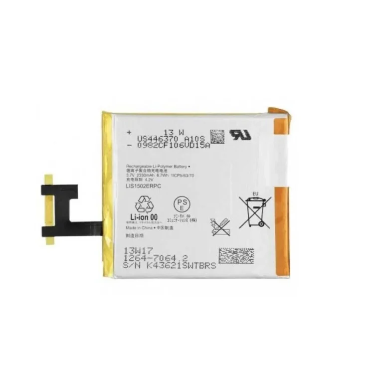 High capacity lithium ion battery replacement for Sony Xperia Z model Sony LIS1502ERPC premium hardware block
