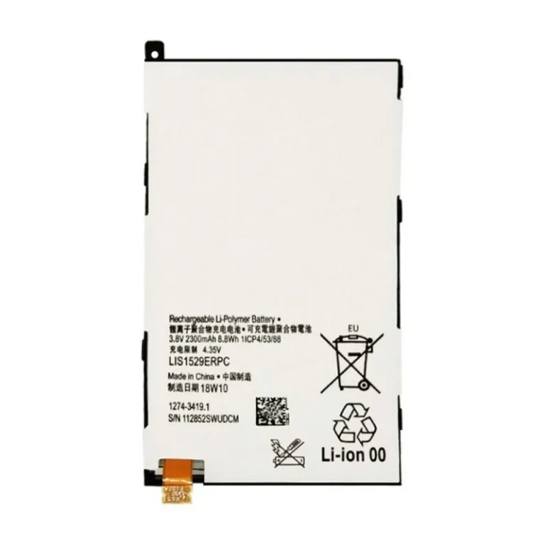 High capacity lithium ion battery replacement for Sony Xperia Z1 mini model Sony LIS1529ERPC premium hardware block
