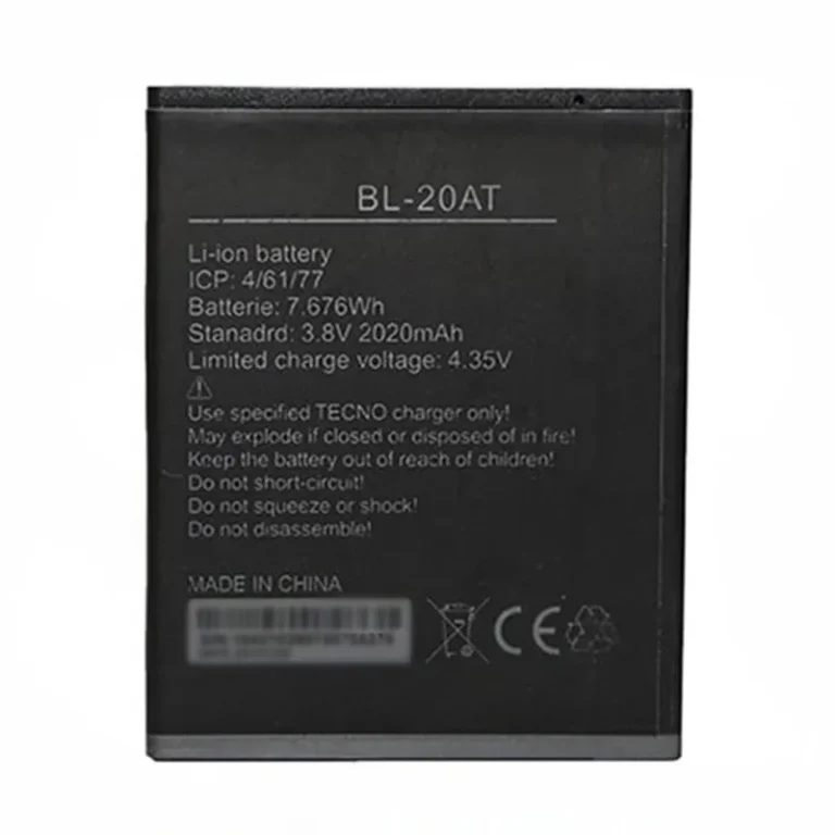 High capacity lithium ion battery replacement for Tecno J7 model BL-20AT premium hardware block