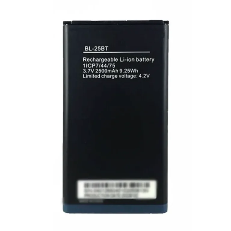 High capacity lithium ion battery replacement for Tecno T465 model BL-25BT premium hardware block