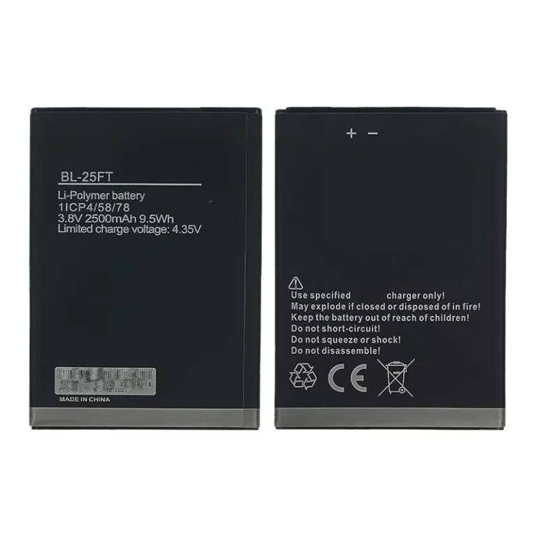 High capacity lithium ion battery replacement for Tecno W3 model BL-25FT premium hardware block
