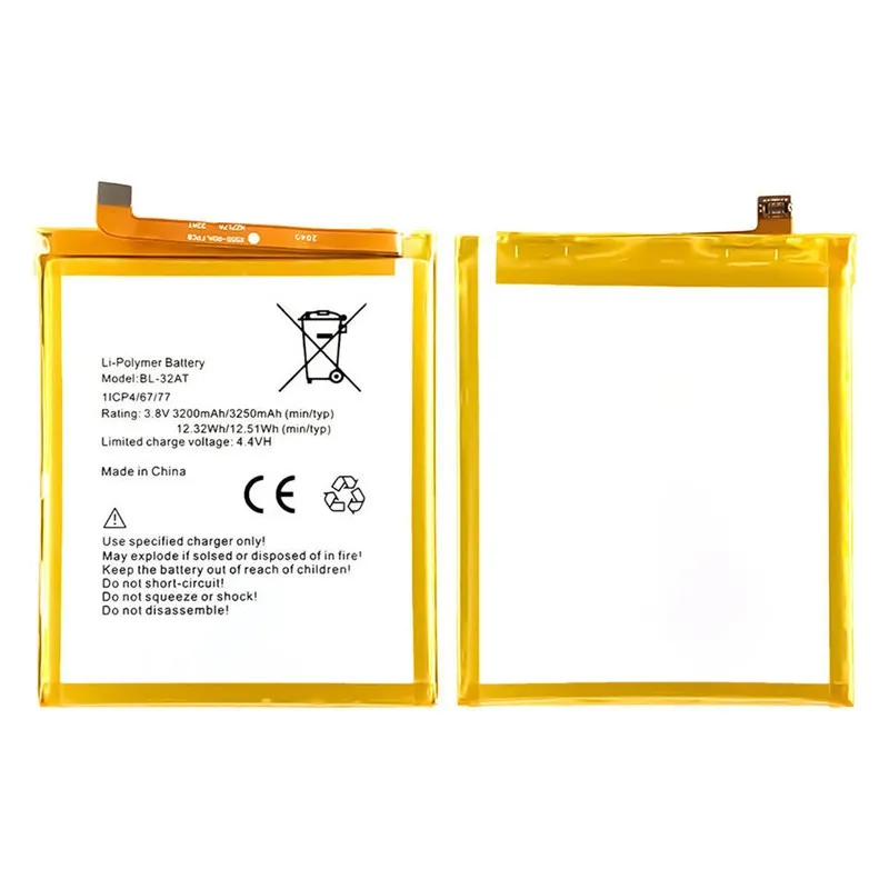 High capacity lithium ion battery replacement for Tecno CX model BL-32AT premium hardware block