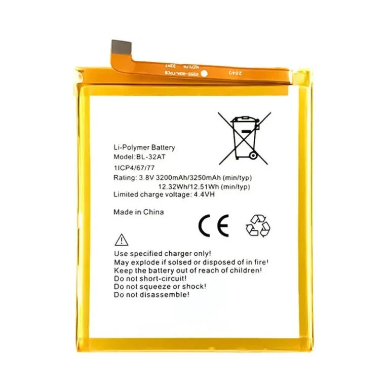 High capacity lithium ion battery replacement for Tecno CX model BL-32AT premium hardware block