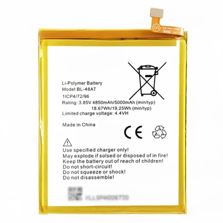 High capacity lithium ion battery replacement for Tecno L9 Plus model BL-48AT premium hardware block