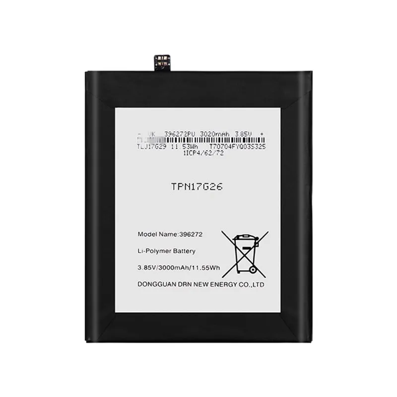 High capacity lithium ion battery replacement for Wiko Upulse model 396272 premium hardware block