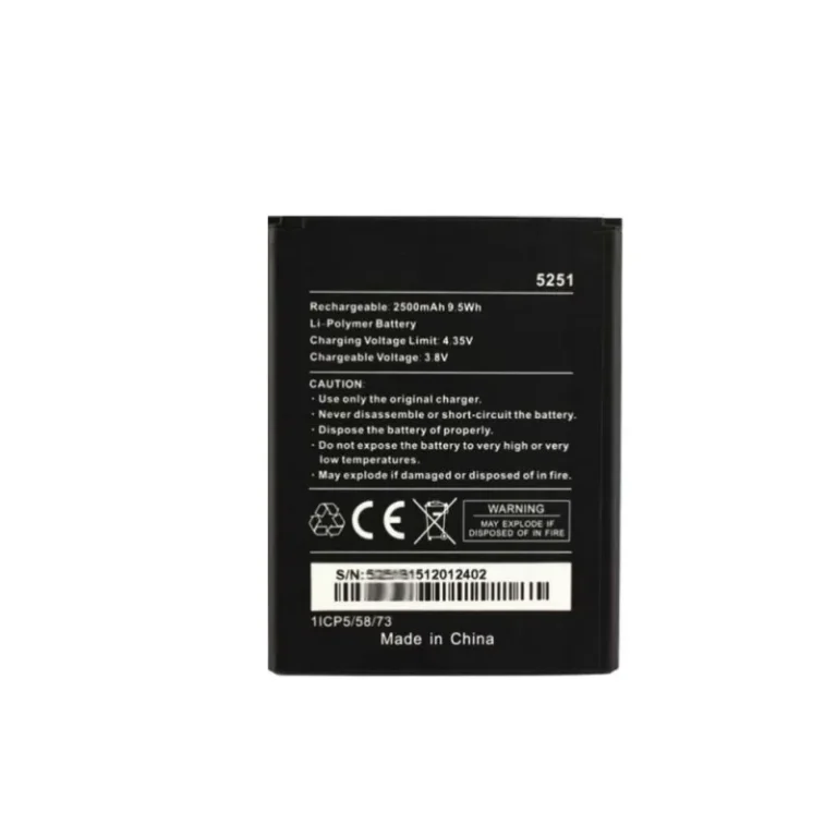 High capacity lithium ion battery replacement for Wiko Rainbow Jam 4G model 5251 premium hardware block