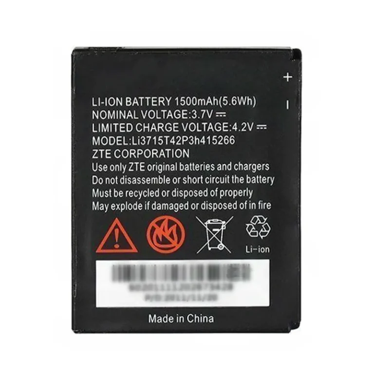 High capacity lithium ion battery replacement for ZTE Avail model Li3715T42P3h415266 premium hardware block