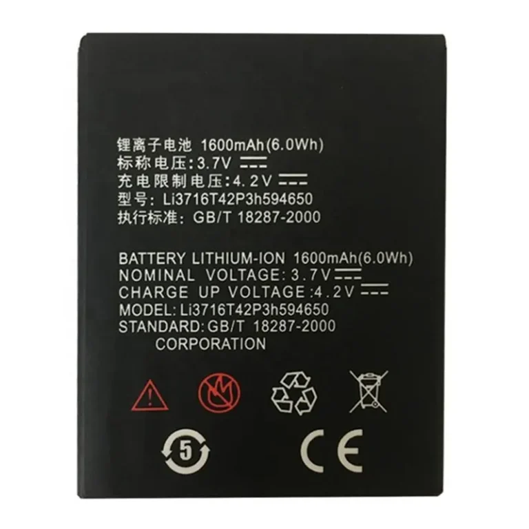 High capacity lithium ion battery replacement for ZTE U970 model Li3716T42P3h594650 premium hardware block
