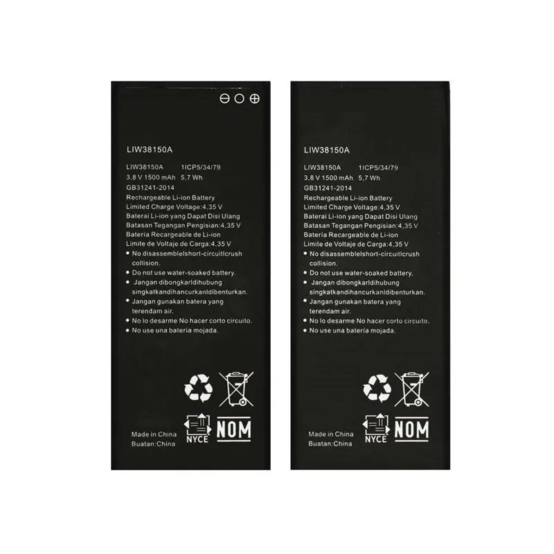 High capacity lithium ion battery replacement for Hisense U605 model LIW38150a premium hardware block