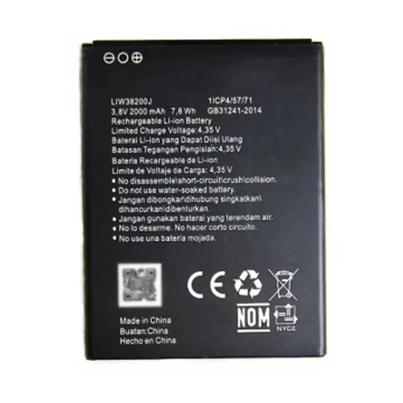 High capacity lithium ion battery replacement for Hisense U962 2019 model LIW38200J premium hardware block
