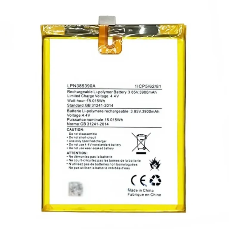 High capacity lithium ion battery replacement for Hisense E76 Mini model LPN385390A premium hardware block
