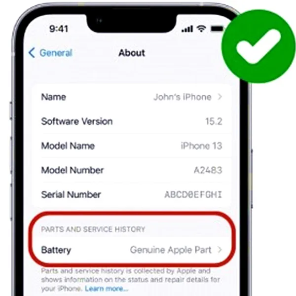 iphone diagnostic battery genuine