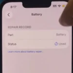 iphone diagnostic battery used