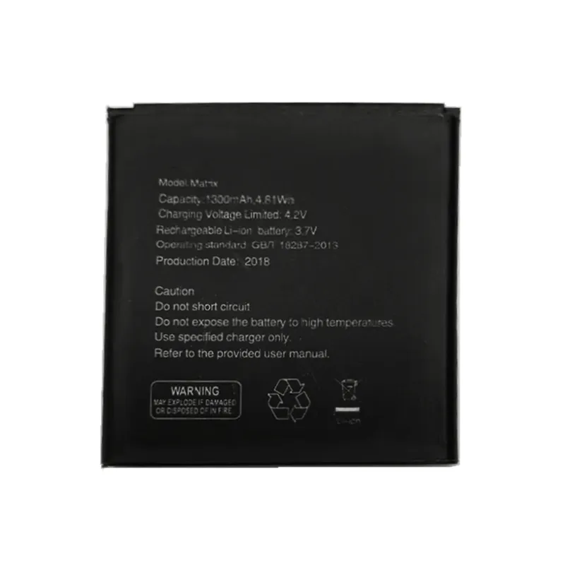 High capacity lithium ion battery replacement for Mobicel Matrix model Matrix premium hardware block