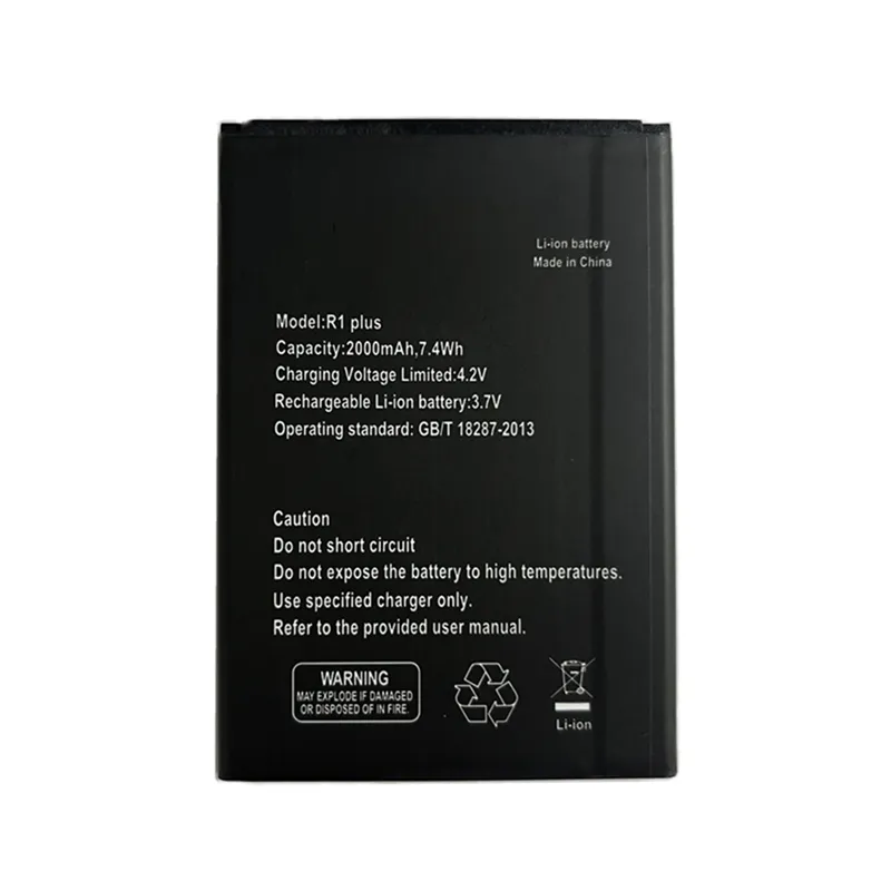 High capacity lithium ion battery replacement for Mobicel R1 Plus model R1 Plus premium hardware block