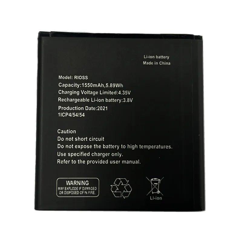 High capacity lithium ion battery replacement for Mobicel Rioss model Rioss premium hardware block