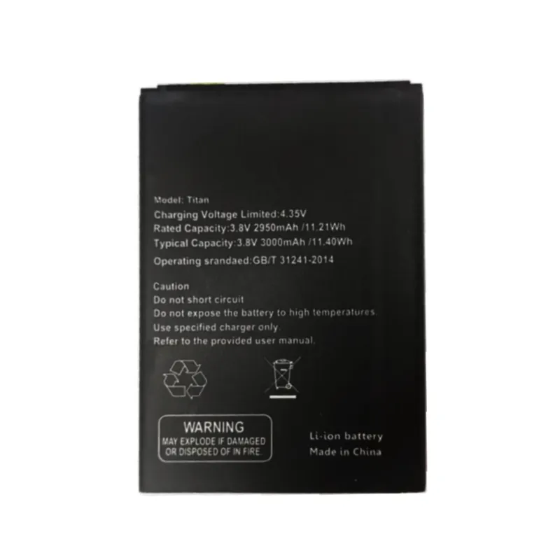 High capacity lithium ion battery replacement for Mobicel Titan model Titan premium hardware block