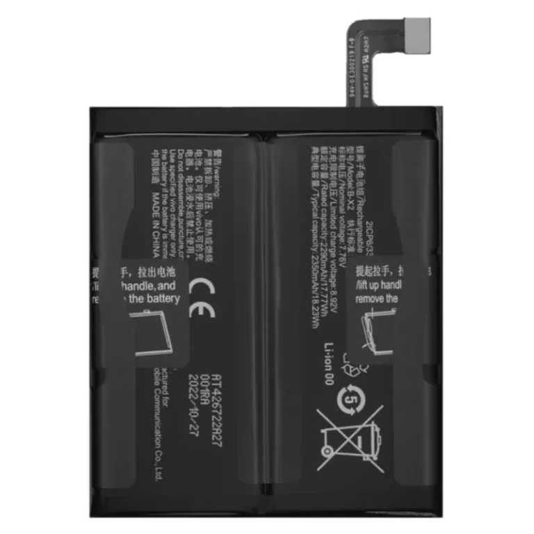 High capacity lithium ion replacement battery series BA35 B-N3 B-N2 B-O9 B-R6 B-V7 B-U3 B-X1 for VIVO X Fold3 Pro X50 Pro X50 X60 X70 Pro X80 Lite 5G X80 Pro X90 Pro premium hardware pack