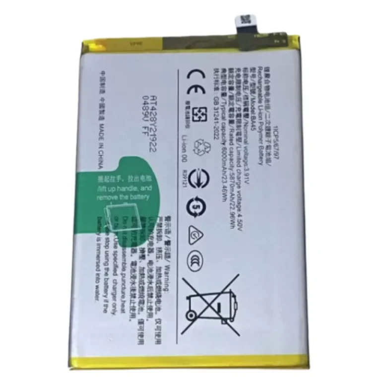 High capacity lithium ion replacement battery series BA27 BW1 BG7 BA10 BA61 BO5 BS1 BS2 BW0 BC1 BC8 BC9 BE5 BA43 BA45 for VIVO Y40 LITE Y02 Y12 Y17s Y19s Y20i Y21 Y33s Y35 Y53 Y69 Y79 Y81i Y100 4G Y200i premium hardware pack