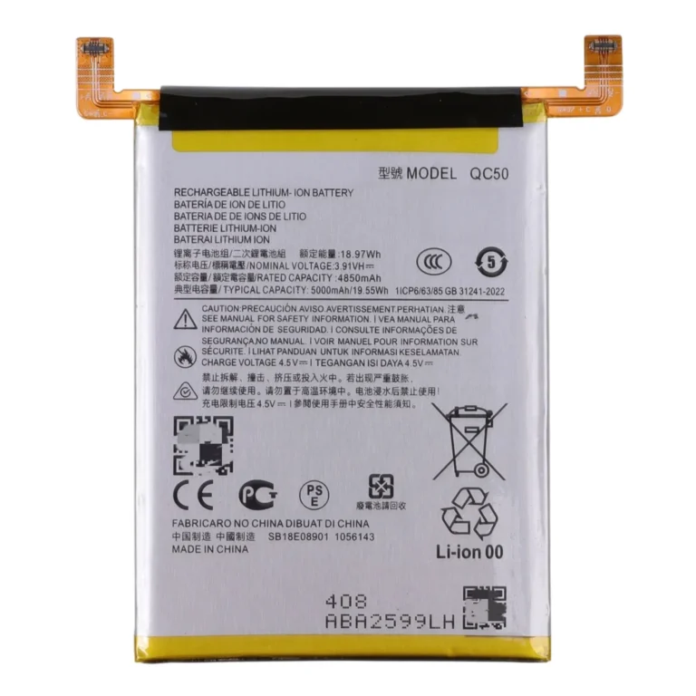 High capacity lithium ion replacement battery series LR50 LW50 MB50 ND40 NF50 NP44 NT50 QC50 QM45 QR50 QV43 for Motorola Edge series premium hardware pack