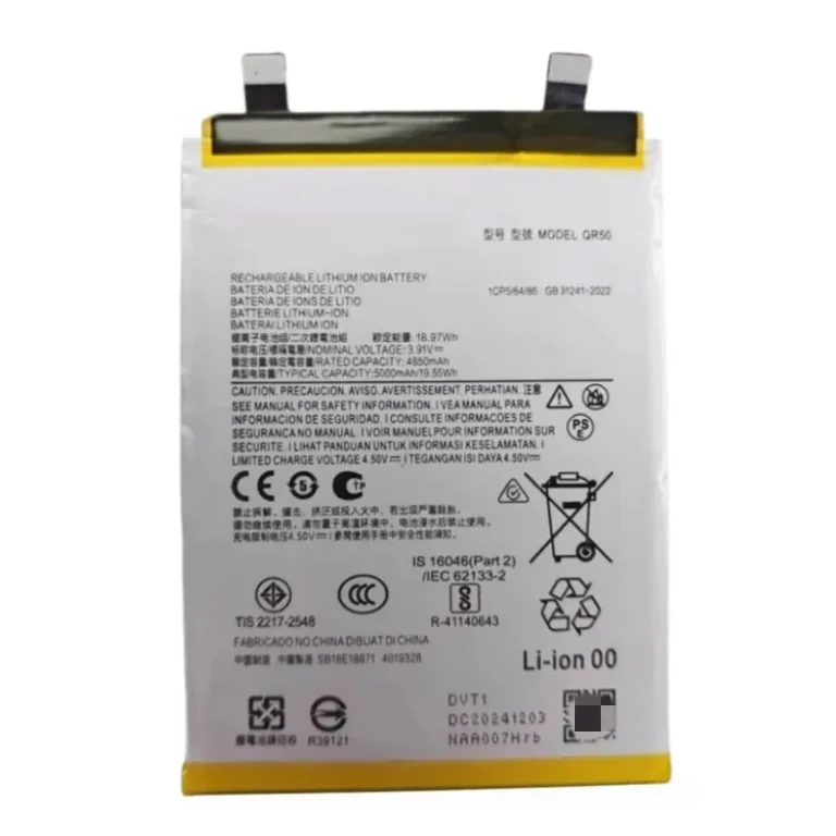 High capacity lithium ion replacement battery series LR50 LW50 MB50 ND40 NF50 NP44 NT50 QC50 QM45 QR50 QV43 for Motorola Edge series premium hardware pack